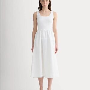 NWT Everlane Form Riviera White Sleeveless Dress